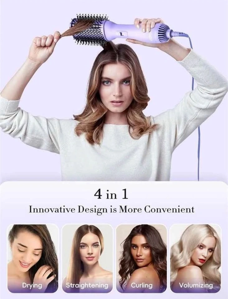Landot 3-in-1 Blow Dryer Brush for Thick Hair - photo 3