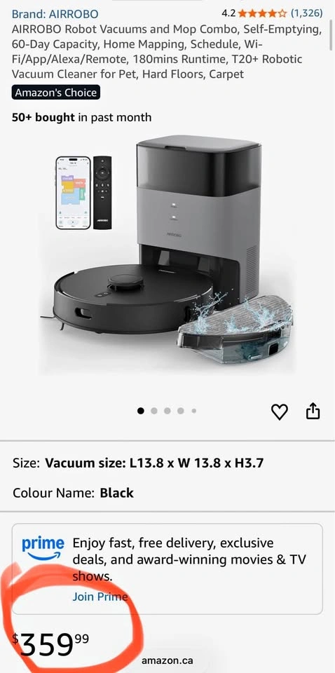 Airrobo T20+ Robot Vacuum and Mop