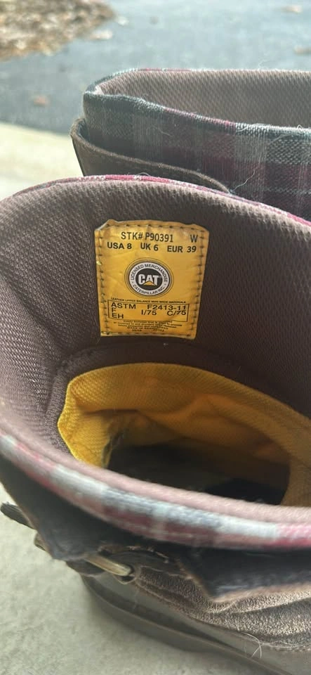 Women CAT Safety Toe Boots Size 8 - photo 2