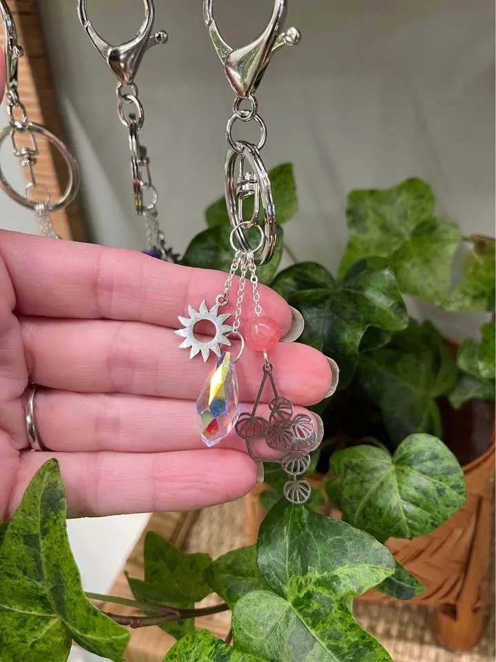 Purse & Bag Charms/Keychains w/ Plant Theme in Gold or Silver image indicator(6)