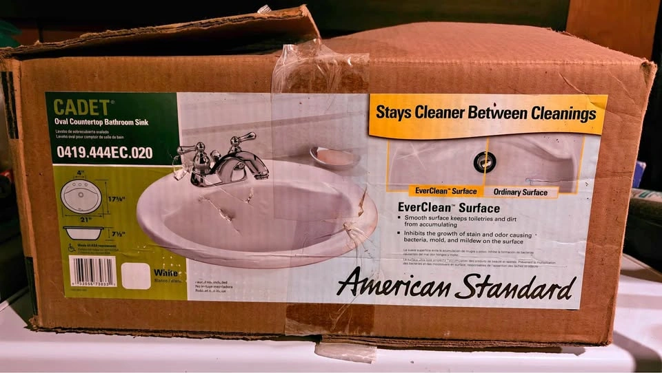 American Standard Cadet Oval Bathroom Sink