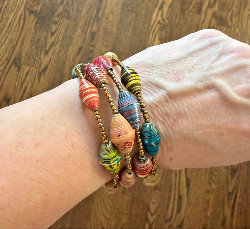 Kenyan Paper Bead Bracelet