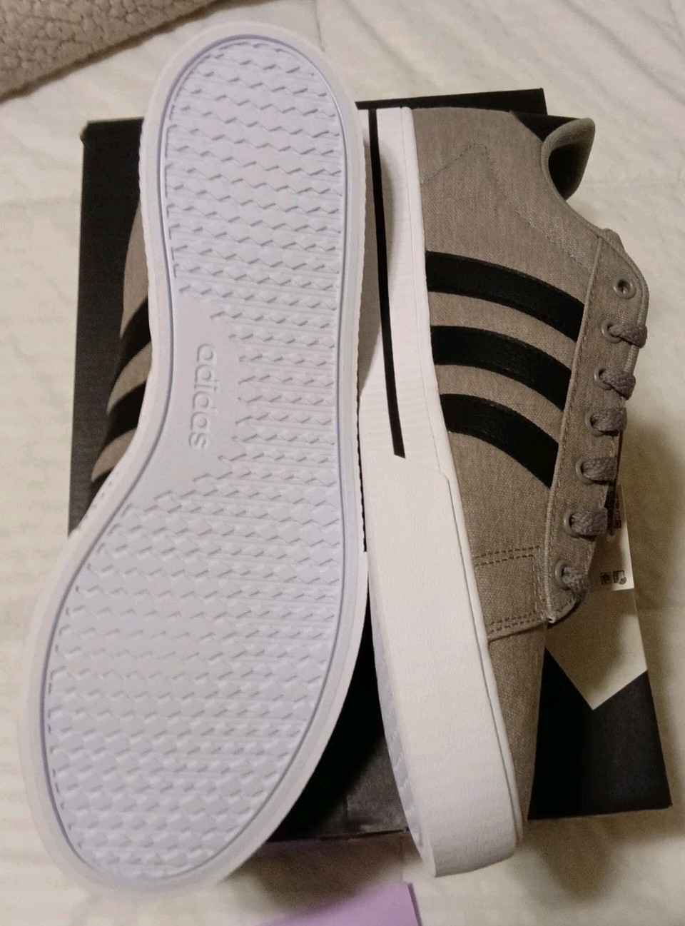 ADIDAS New Daily 3.0 Men's Canvas Sneakers Grey/Black/White US 1 - photo 5