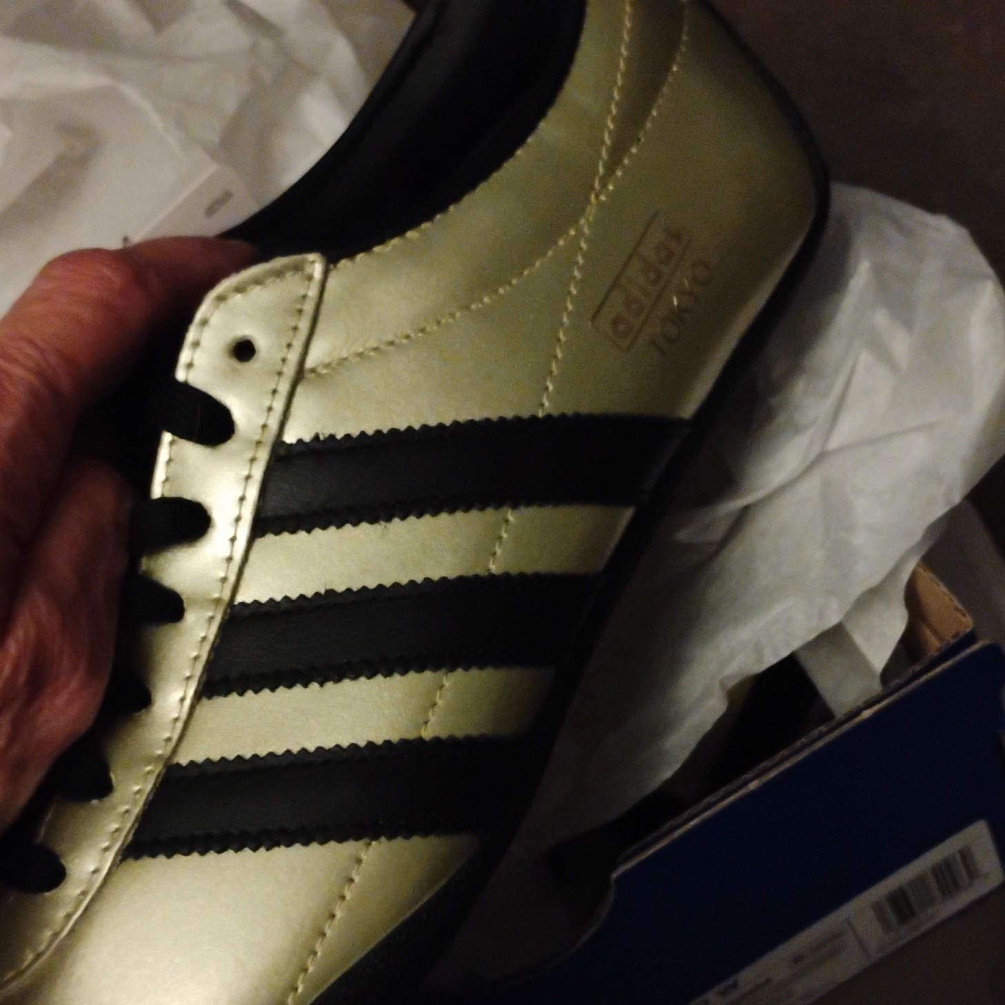 ADIDAS Tokyo W Originals Gold Metallic/Core Black Women's 9 - photo 4