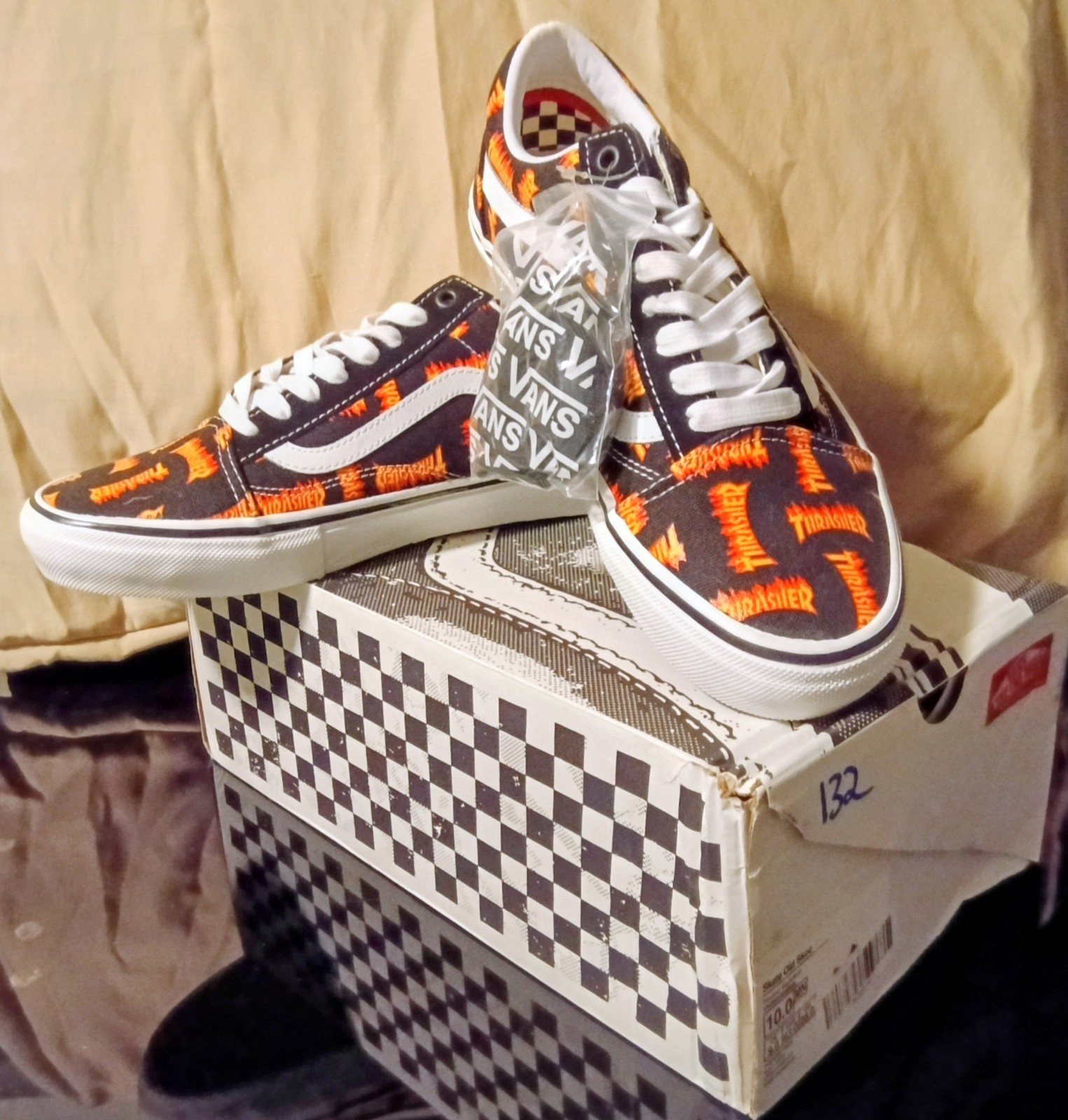 Vans Old Skool x Thrasher Flames Shoes Men's 10 / Women's 11.5