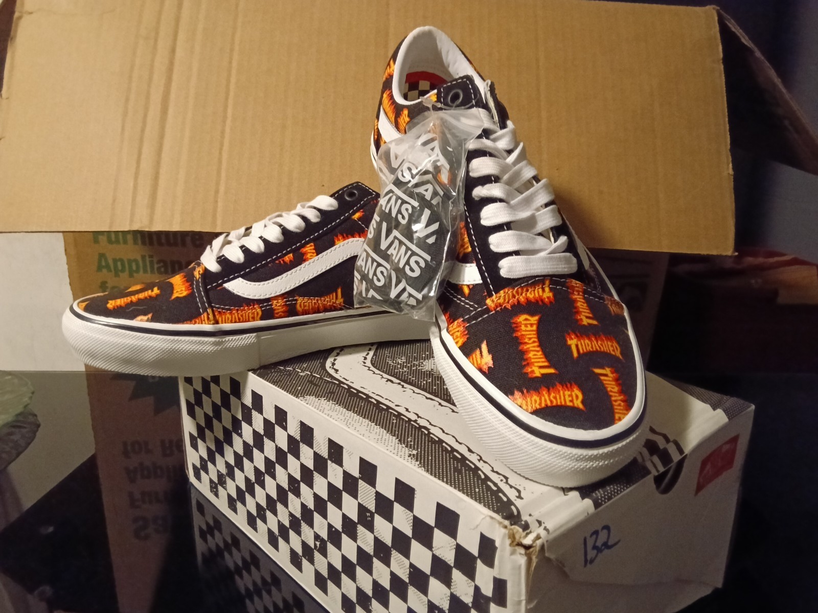 Vans Old Skool x Thrasher Flames Shoes Men's 10 / Women's 11.5 - photo 5