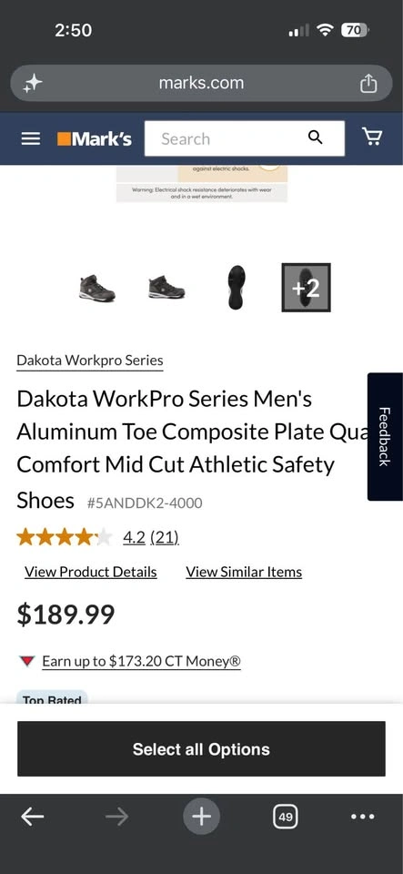 Dakota WorkPro Series Men's Aluminum Toe - photo 2