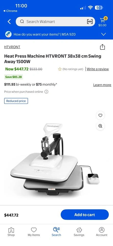 HTVRONT Heat Press Machine 15x15 inch - Swing Away NEW! - photo 4