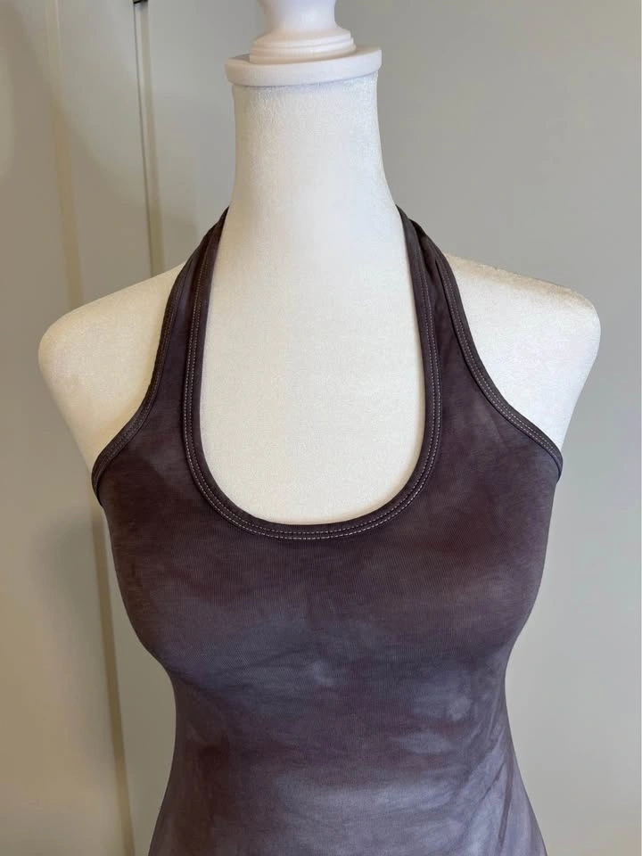 LULULEMON Purple Tie-Dye Racerback Tank Top - Size 4 - photo 2