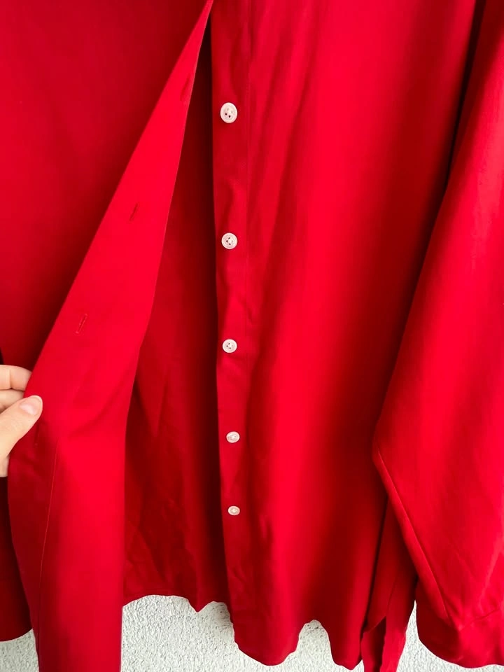Lauren Ralph Lauren Red Silk Blouse - Size 1X - photo 5