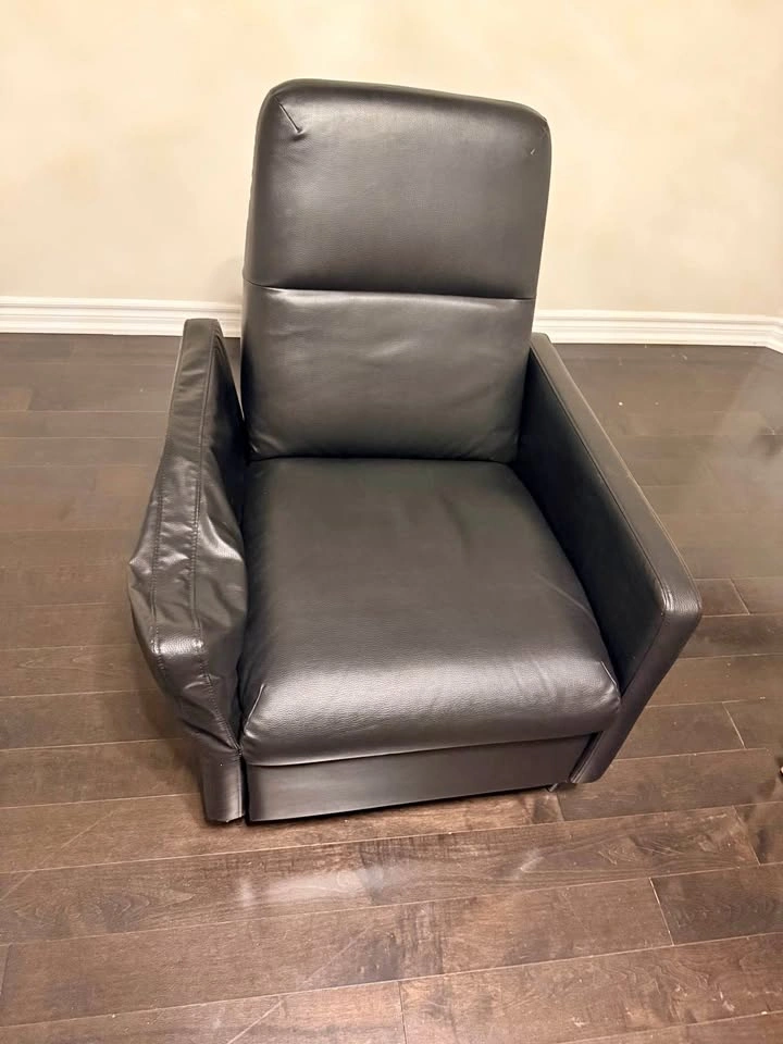 Black recliner chair