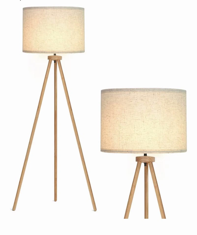 Wood Tall Floor Lamp - photo 3
