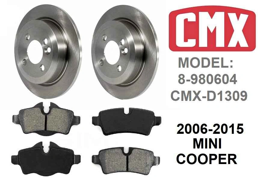 Mini Cooper Rear Brake Rotor and Pads