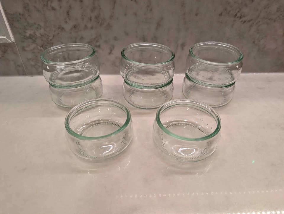 Set of 8 Mini Clear Glass Dessert Bowls/Ramekins