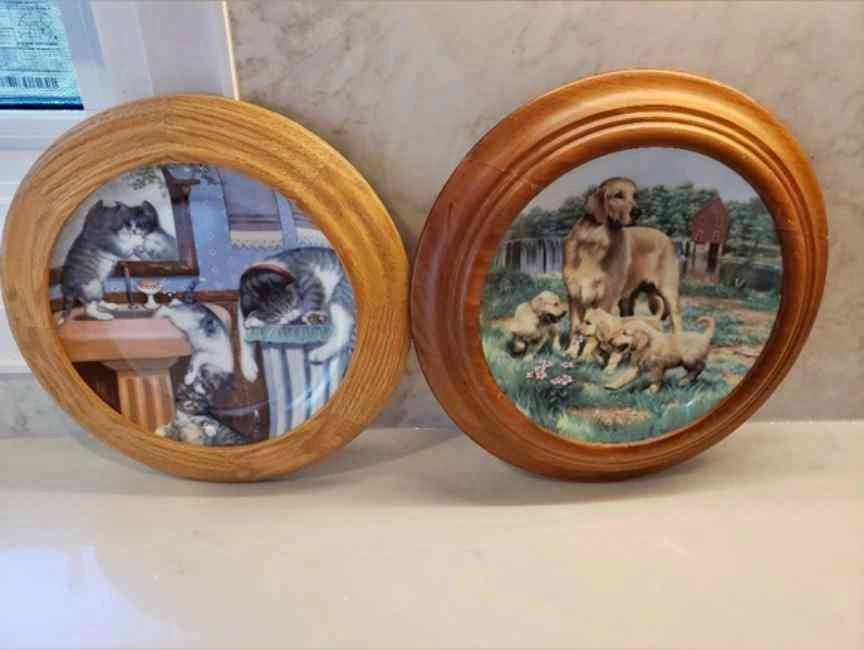 Hamilton Collection Plates: Mischief Makers & Golden Retrievers