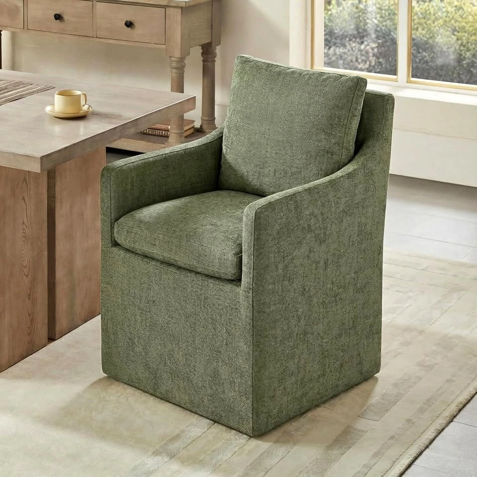 Upholstered Dining Chair with Caster LO123601
