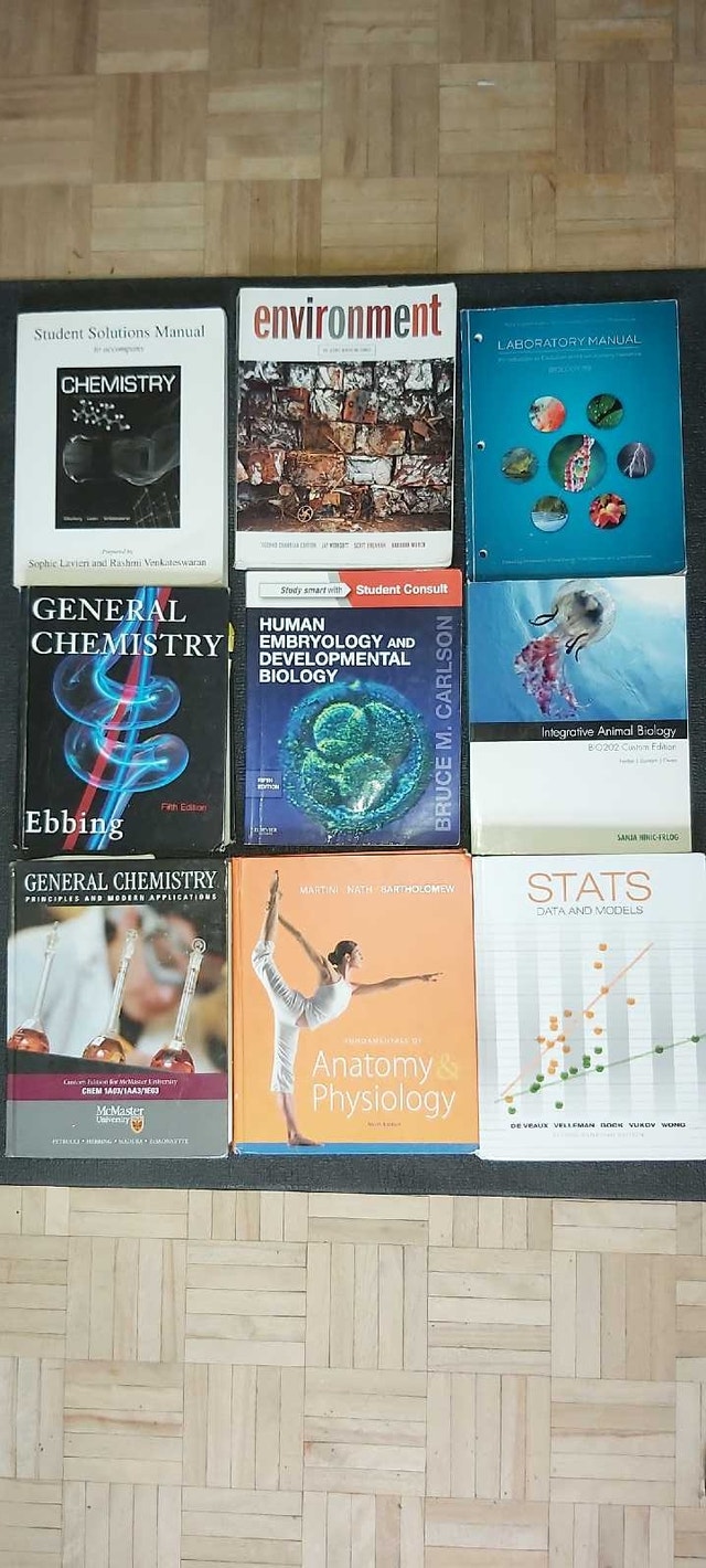 Textbooks for sale