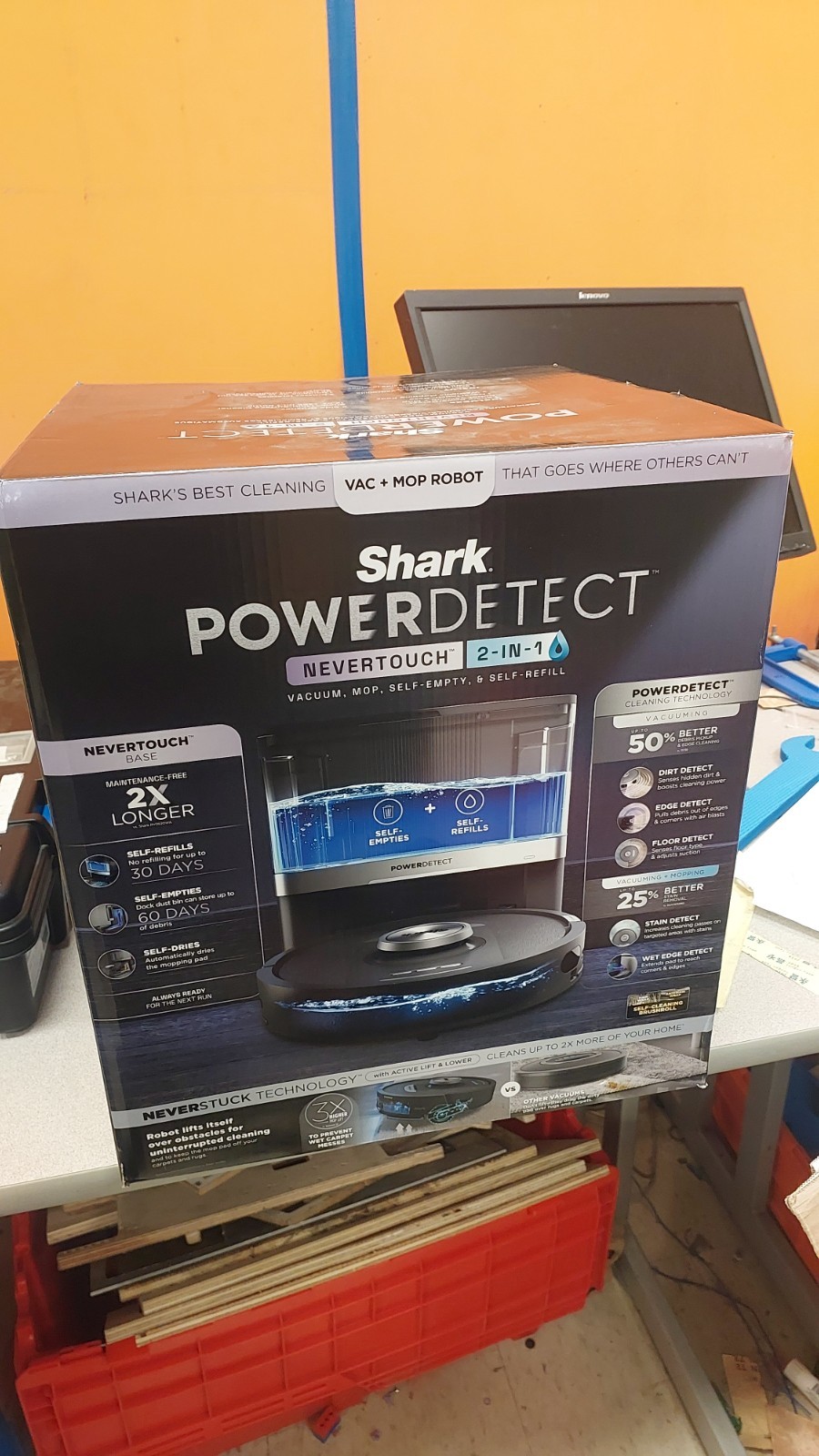Shark PowerDetect™ Robot Vacuum and Mop w/ Base - photo 3