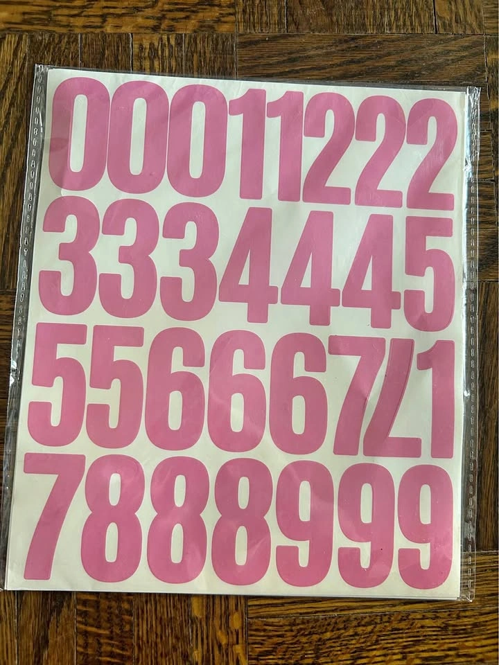 Number sticker 10 sheets