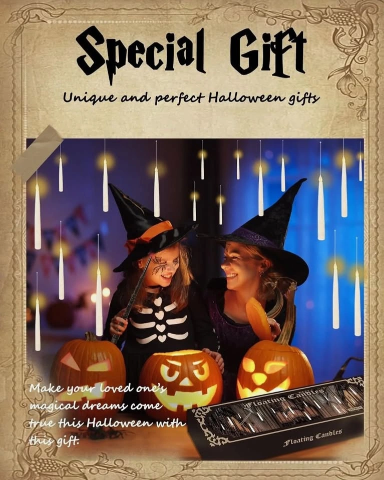 Floating Candles with Wand, 24pcs Hanging Candles - photo 2