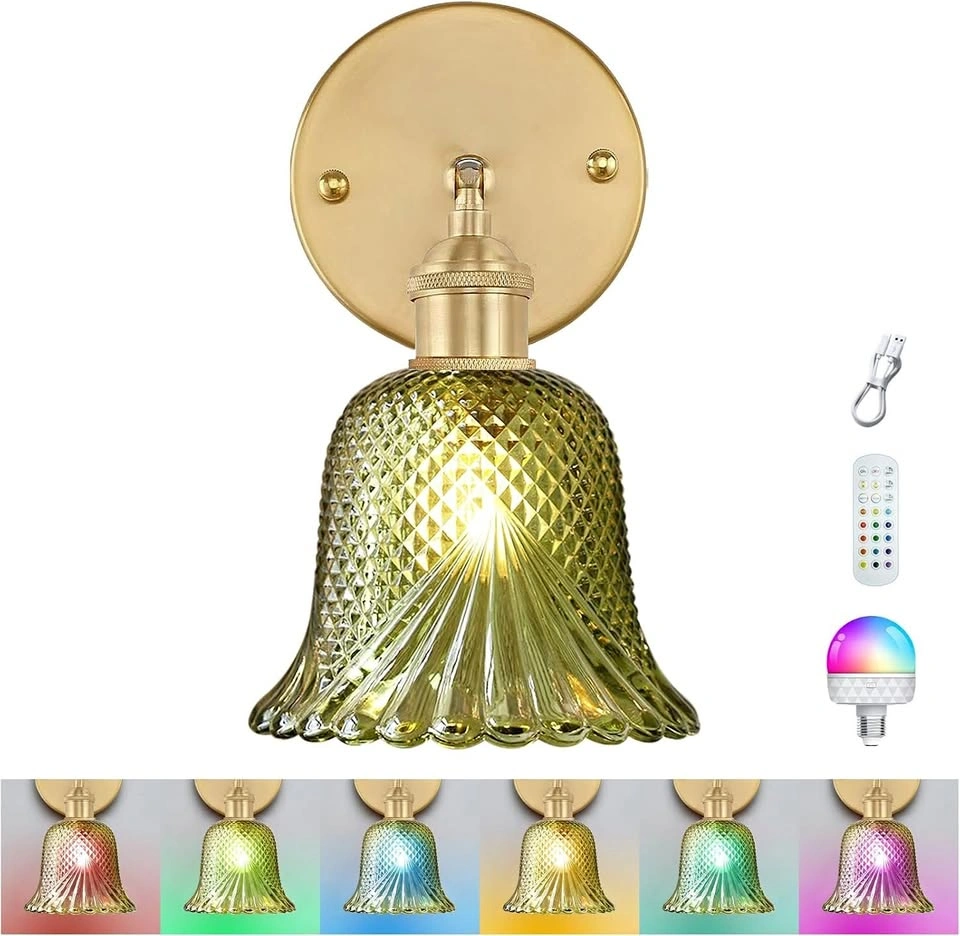 Vintage Rechargeable Wall Sconces with Remote