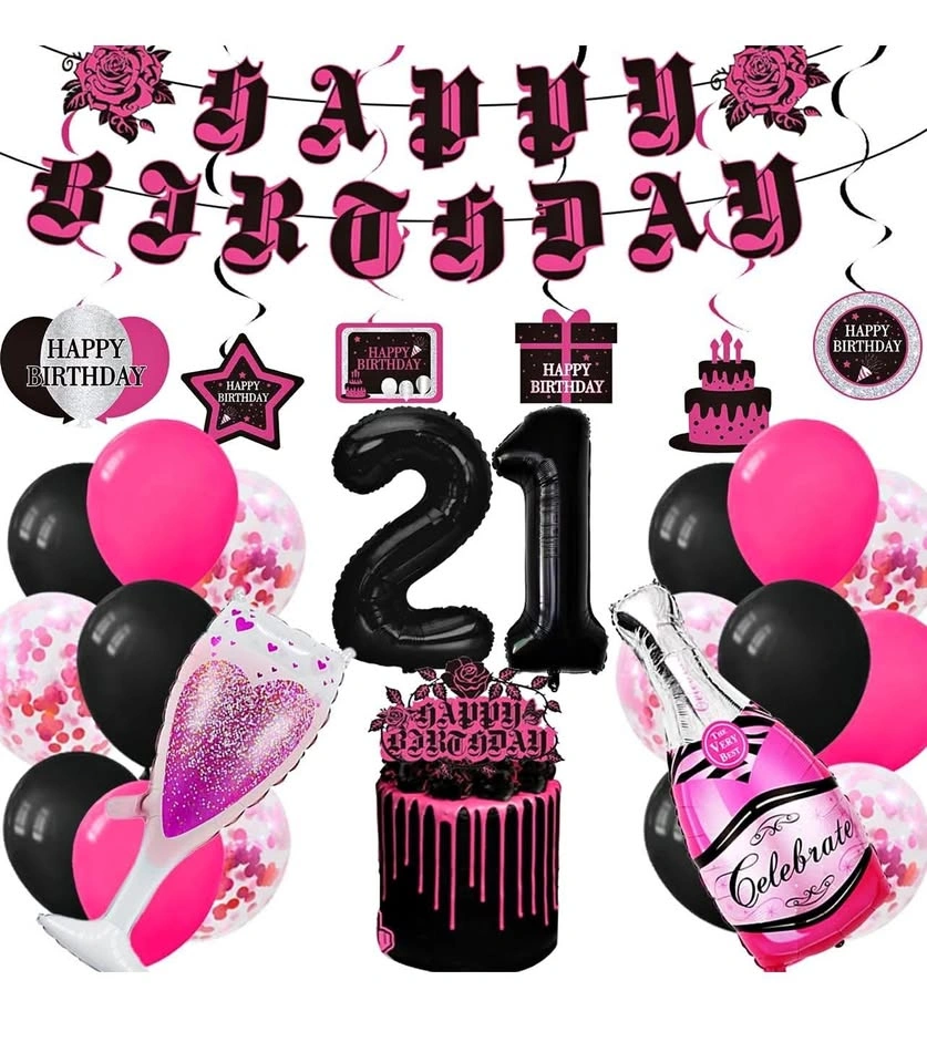 21st Birthday Decorations for Her