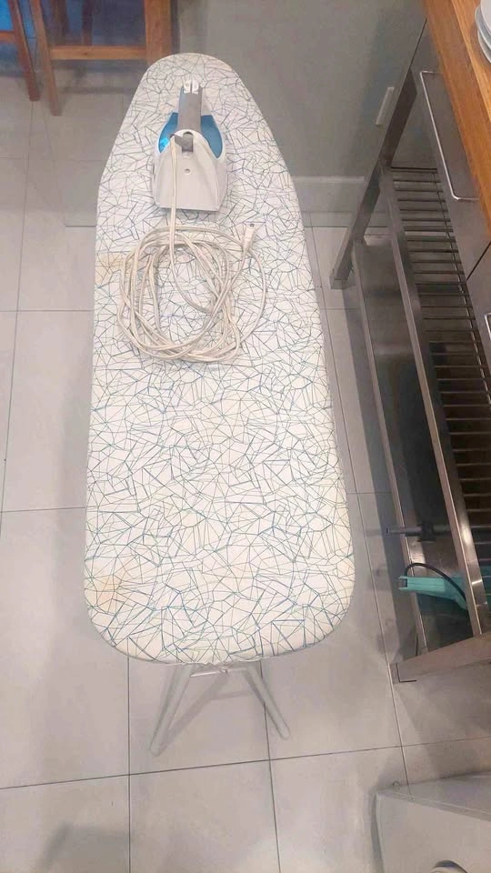 GE Iron and Ironing Board