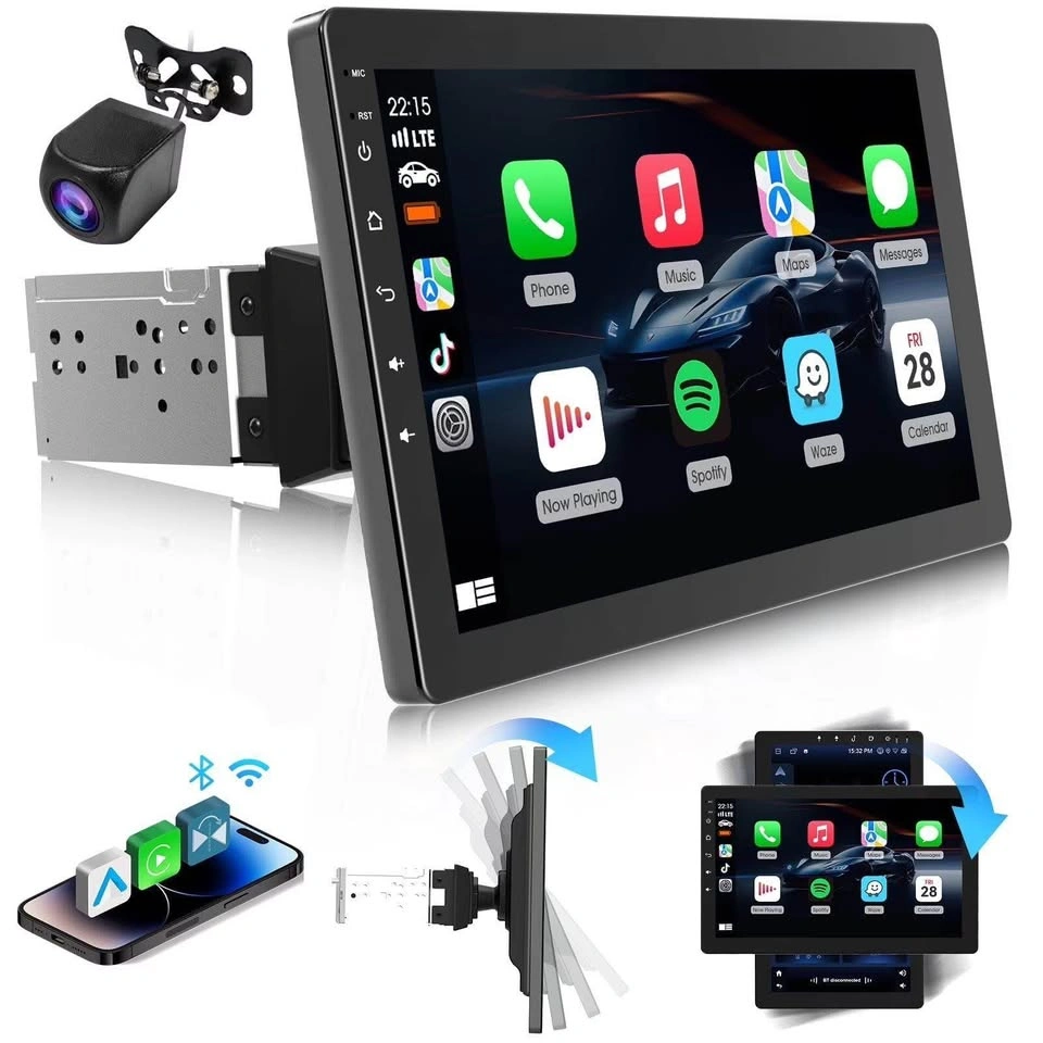 10.1" Rotatable Touch Screen Car Stereo - photo 2