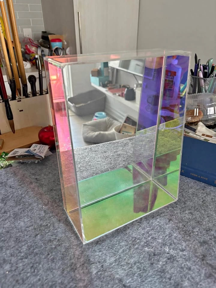 IKEA GRIMSTORP Iridescent Holographic Display Box (Mirror) 7”x9.