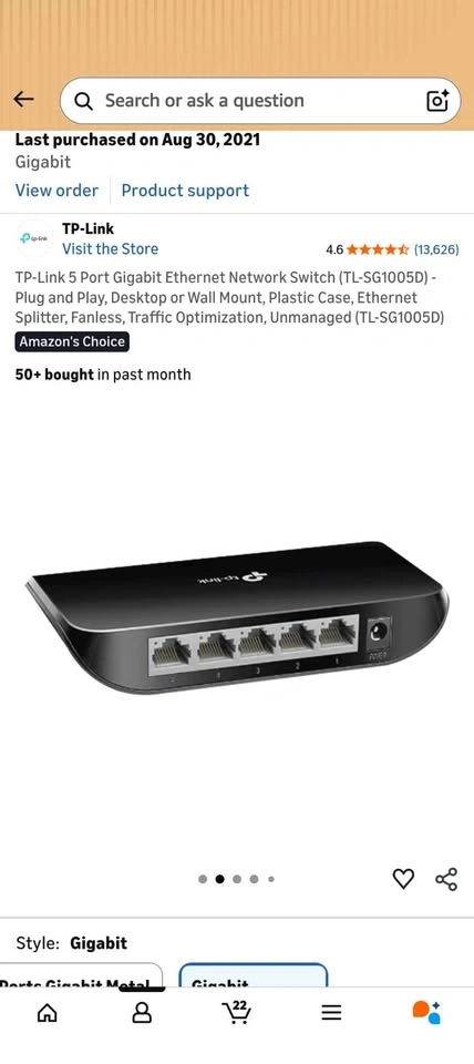 TP-Link 5 Port Gigabit Ethernet Switch (TL-SG1005D) - photo 2