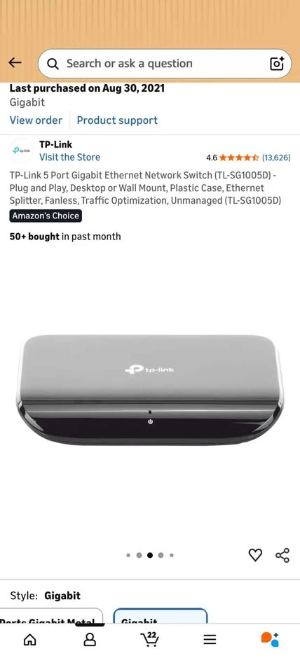 TP-Link 5 Port Gigabit Ethernet Switch (TL-SG1005D) - photo 3