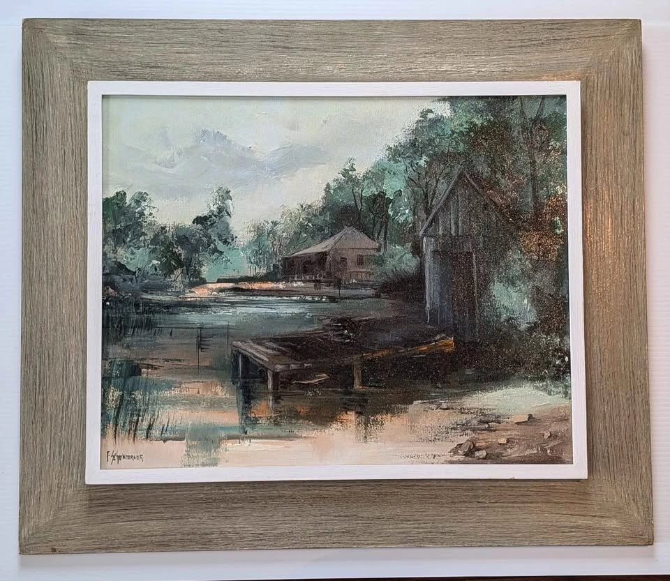 Fred Schonberger "Cottages, Rideau Lakes" Oil Painting - photo 3