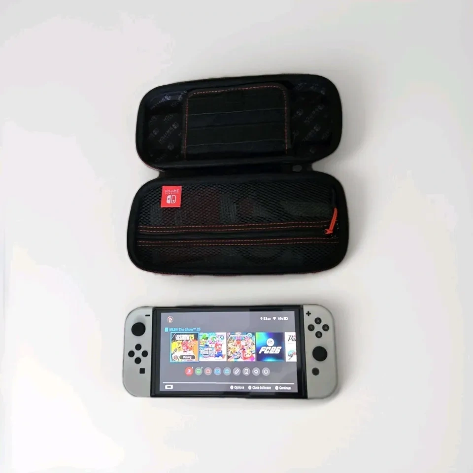 Nintendo Switch OLED w/ Mario Wonder & Case