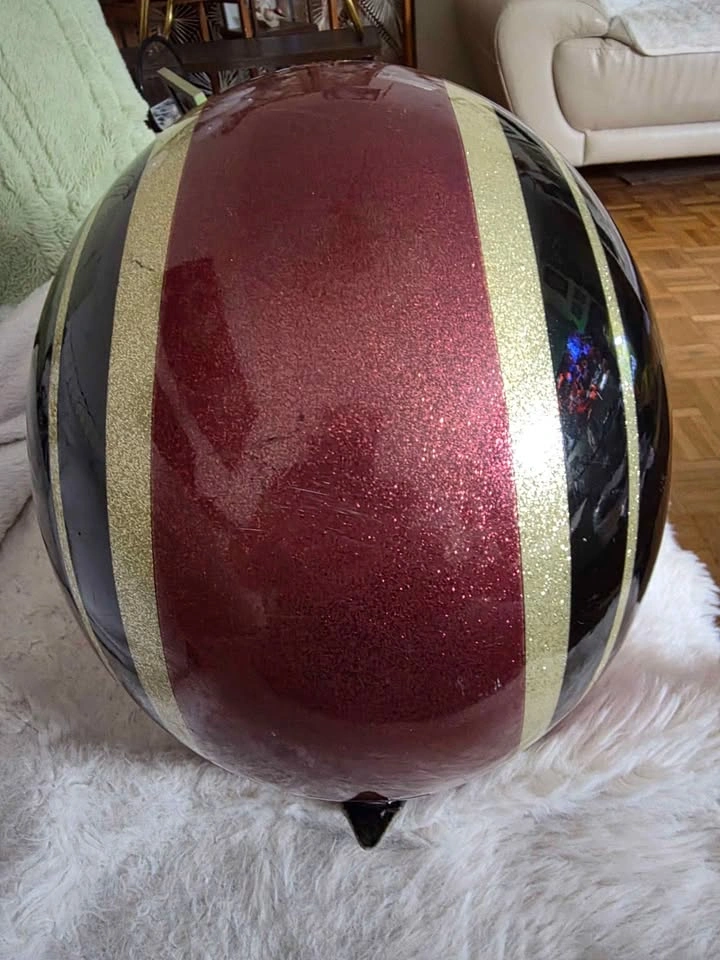 Vintage 1970 DIC CX500 Metal Flake Motorcycle Helmet EUC - XL - photo 5