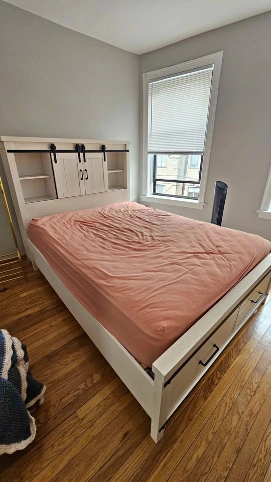 Bookcase Queen Sized Bedframe - HALF PRICE