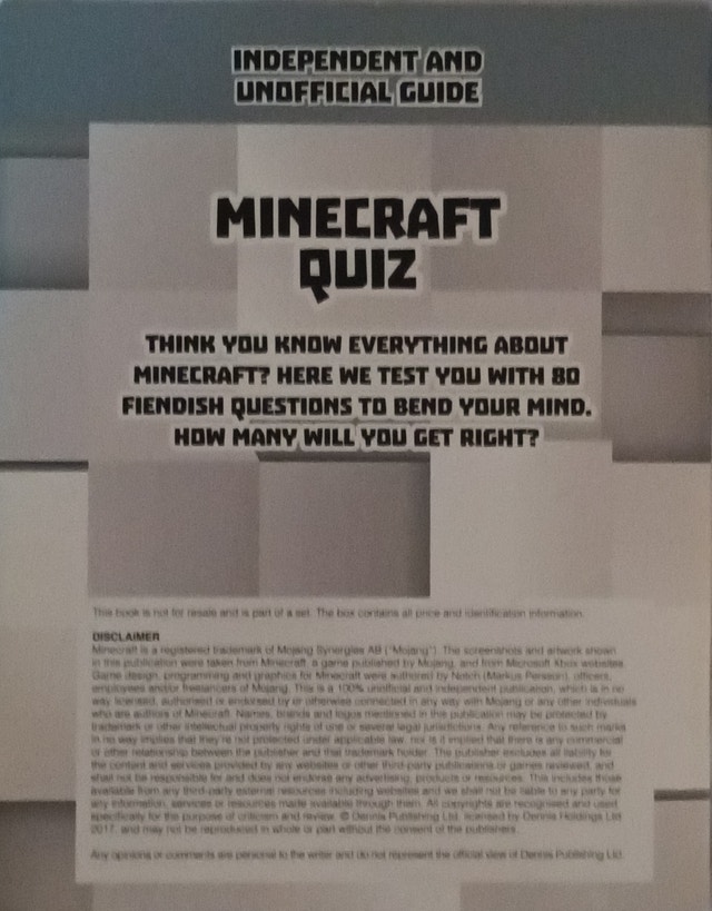 Independent and Unofficial Guide Minecraft Quiz Book - photo 2