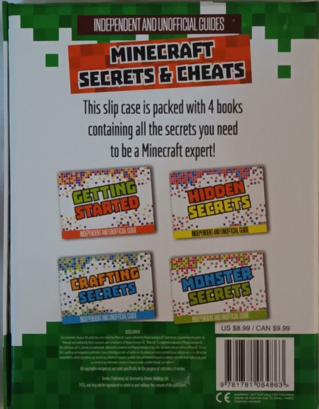 Unofficial Minecraft Secrets & Cheats - 4 Softcover Books in Cas - photo 3