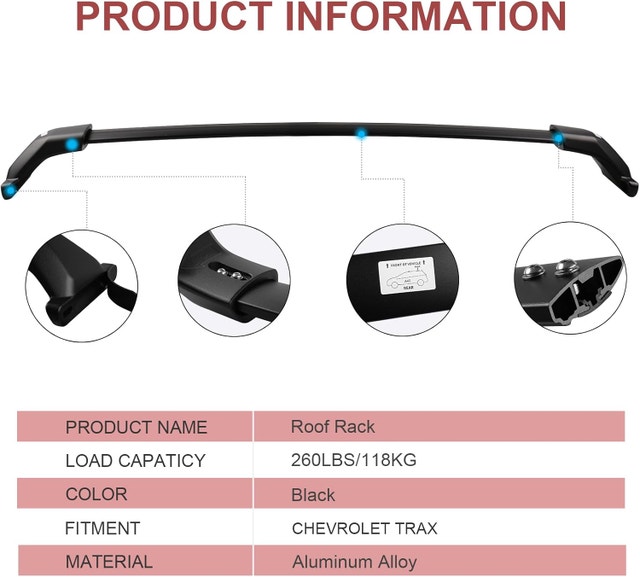 NEW KINGGERI Roof Racks for Chevy Trax 2023-25 - photo 5