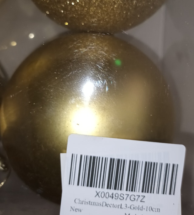 Gold Christmas Tree Ornaments - 4x10cm, 12x8cm - photo 4