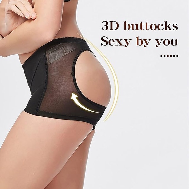NEW Women's Large Black Butt Lifting Boy Short Underwear - photo 2