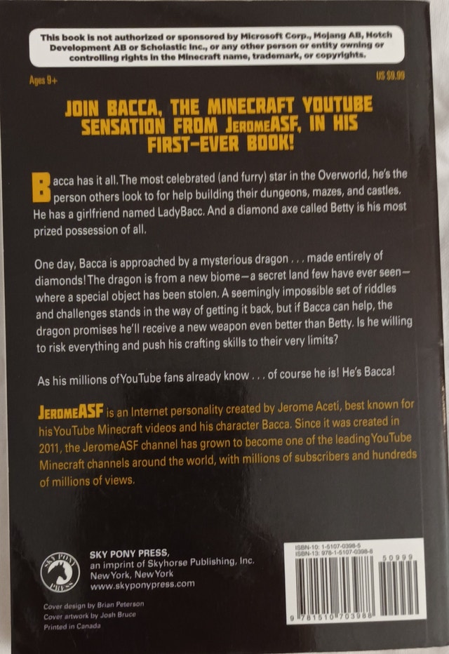 Bacca and the Riddle of the Diamond Dragon: Minecraft Novel Book - photo 2