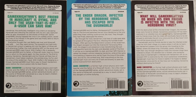 3 Books Minecraft Unofficial Novels, Gameknight999 - photo 4