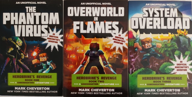 3 Books Minecraft Unofficial Novels, Gameknight999 - photo 5