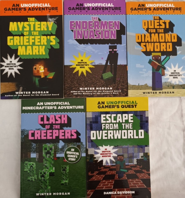 5 Minecraft Unofficial Books Gamers Adventure, Quest