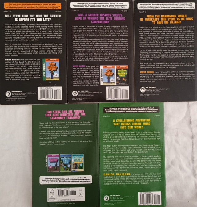 5 Minecraft Unofficial Books Gamers Adventure, Quest - photo 2