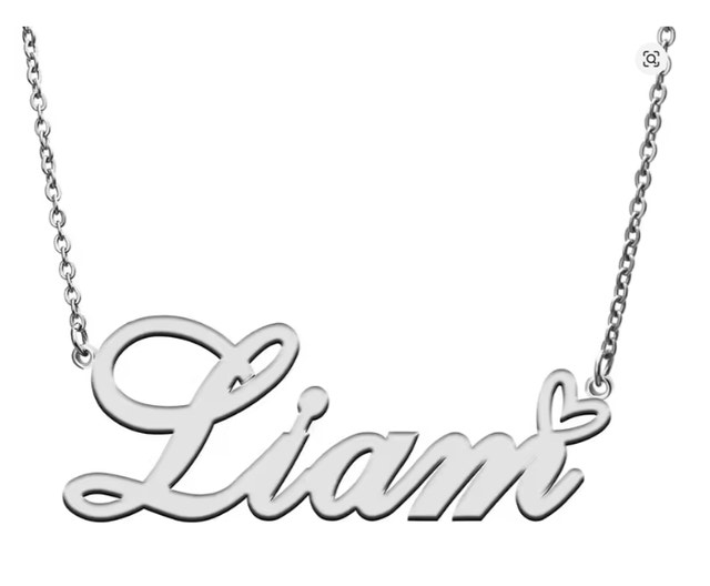 NEW Liam & Lexi Name Heart Necklace