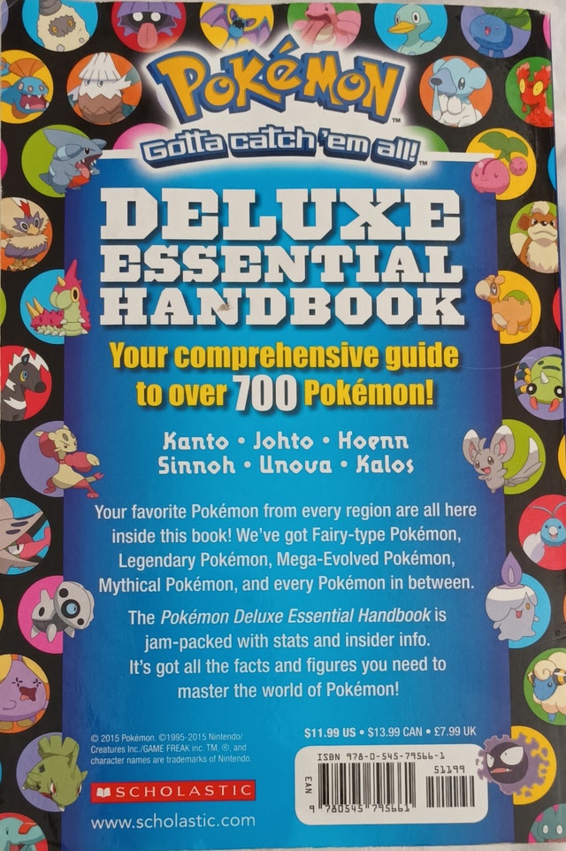 Pokemon Deluxe Essential Handbook Scholastic 2015 - photo 2