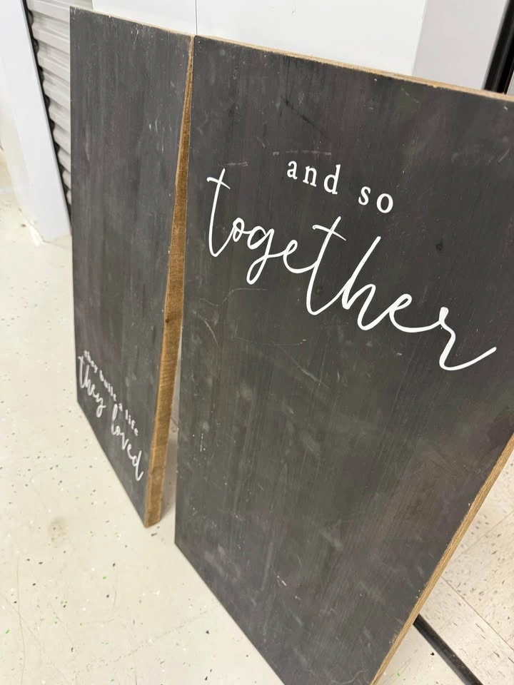 And So Together They Built a Life They Loved Wood Decor - photo 2
