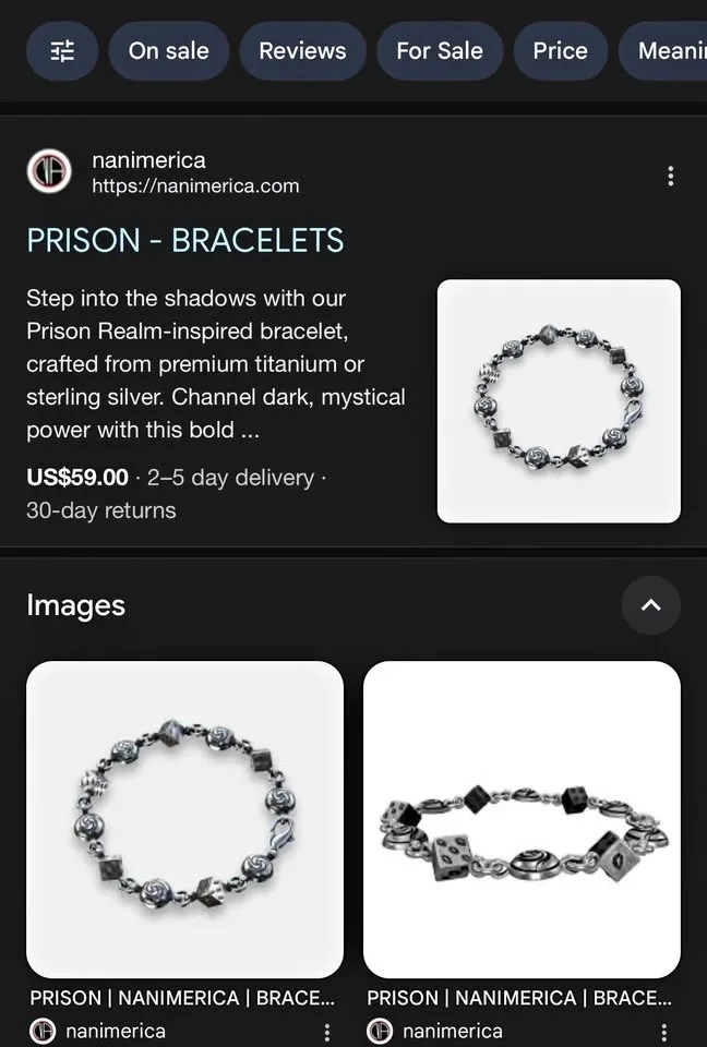 Nanimerica Prison Bracelet Duo – Anime Inspired Jewelry