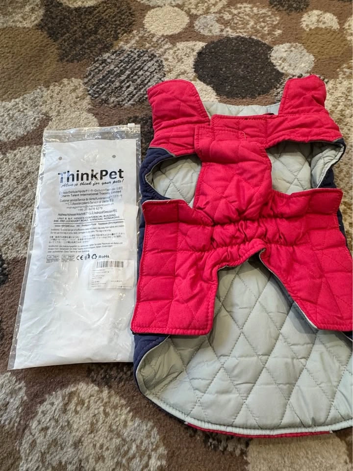 ThinkPet Dog Winter Coat – XL (Red & Blue) - photo 5